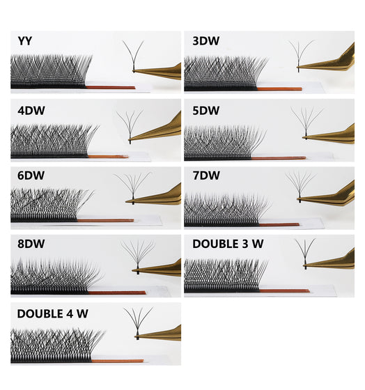 3DW 4DW 5DW Lash Extensions With Private Label