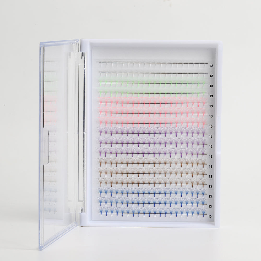 Cils dégradés colorés