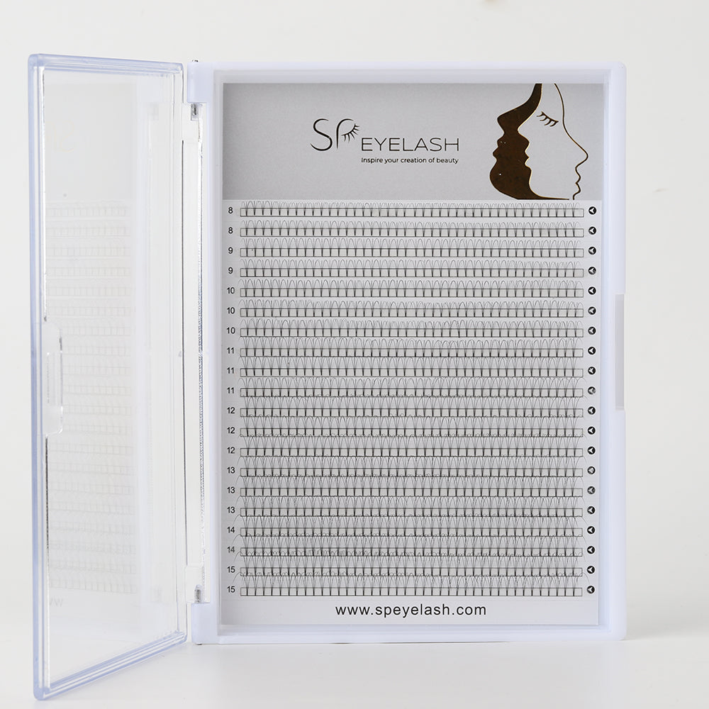 Premade Short Stem Fan Lashes 3D – speyelashes