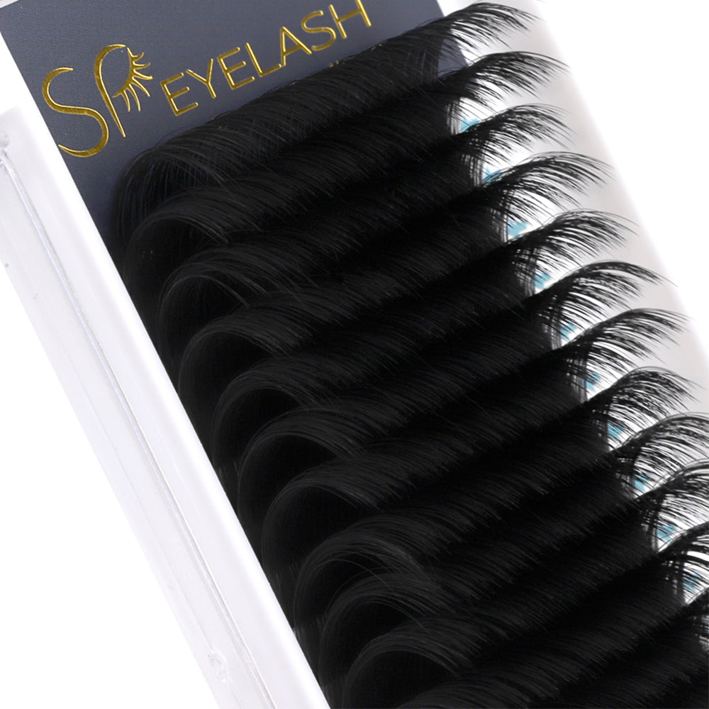 Extensions de cils en soie mate - Courbure LC