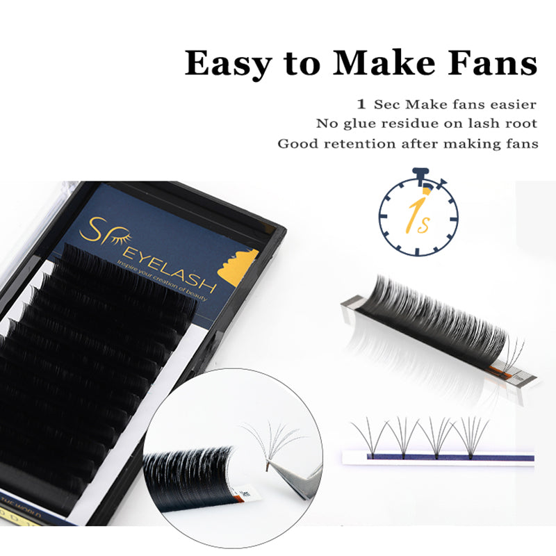 Extensions de cils Easy Fan - Boucle DD