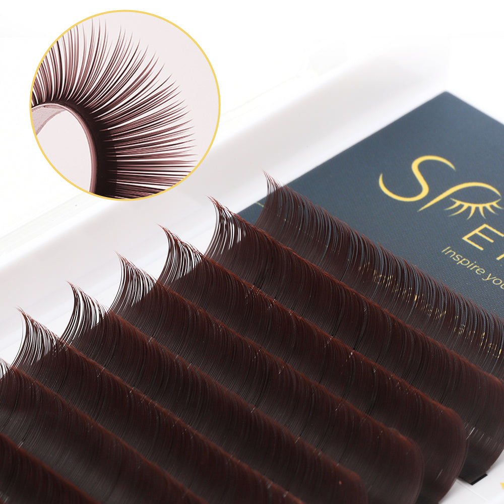 Extensions de cils Camellia - Couleur chocolat