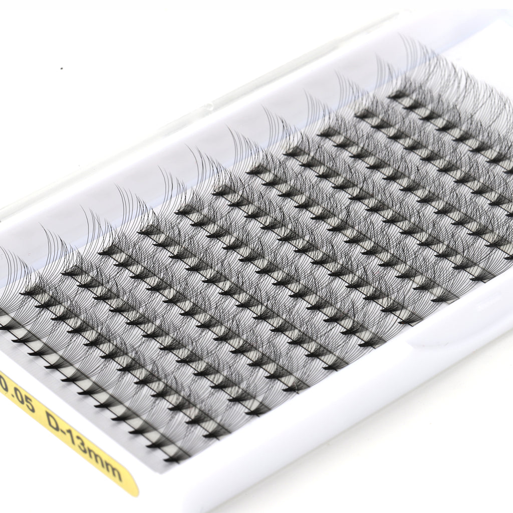 Cils de ventilateur à tige courte prémontés 12D